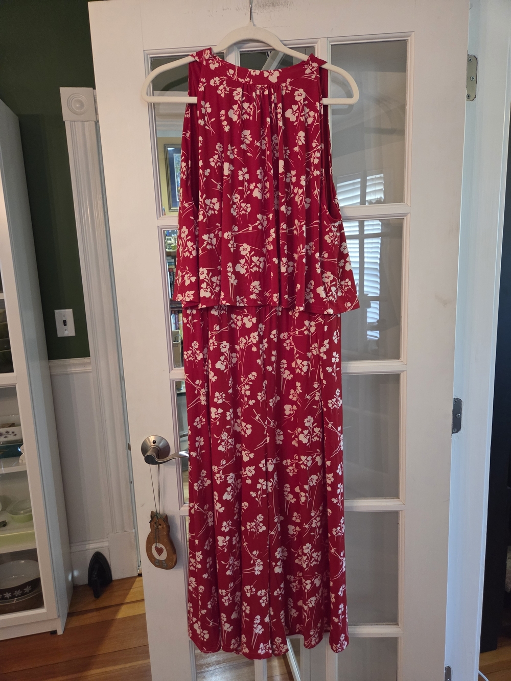 Leota Red Floral Sleeveless Jumpsuit - Size XXL (18)